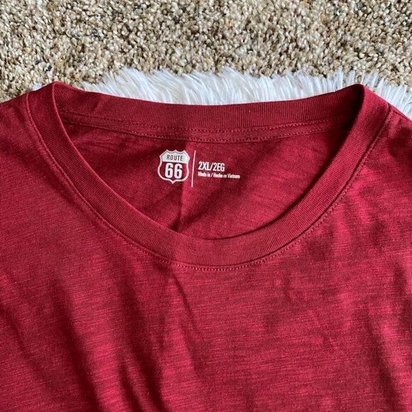 Route 66 Red Long Sleeve Shirt New Mens Size 2XL - Picture 3 of 7